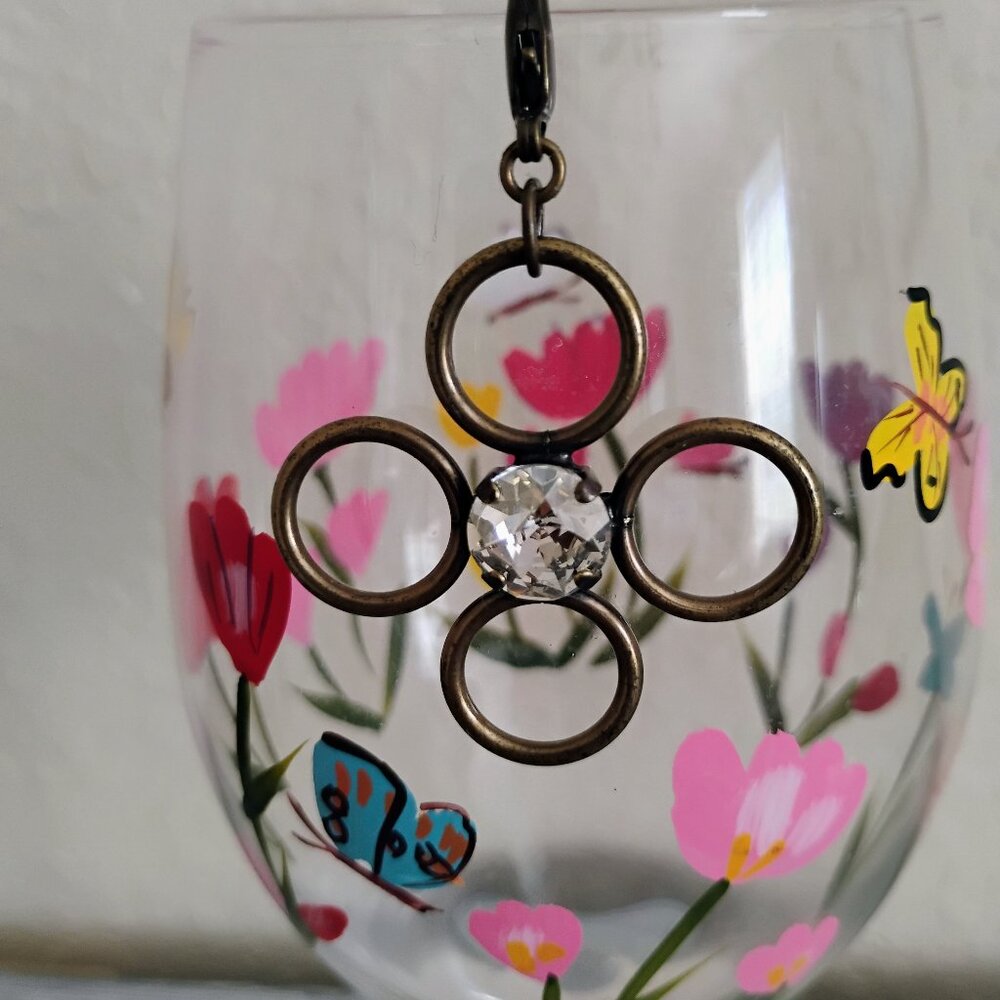Sabika Ring Design Pendant Swarovski Clear Crystal